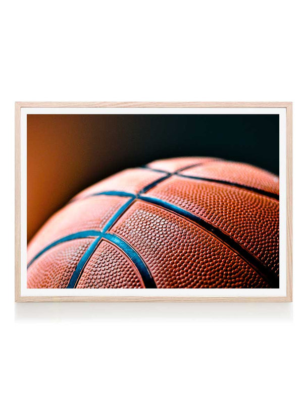 Basketball ball close - print