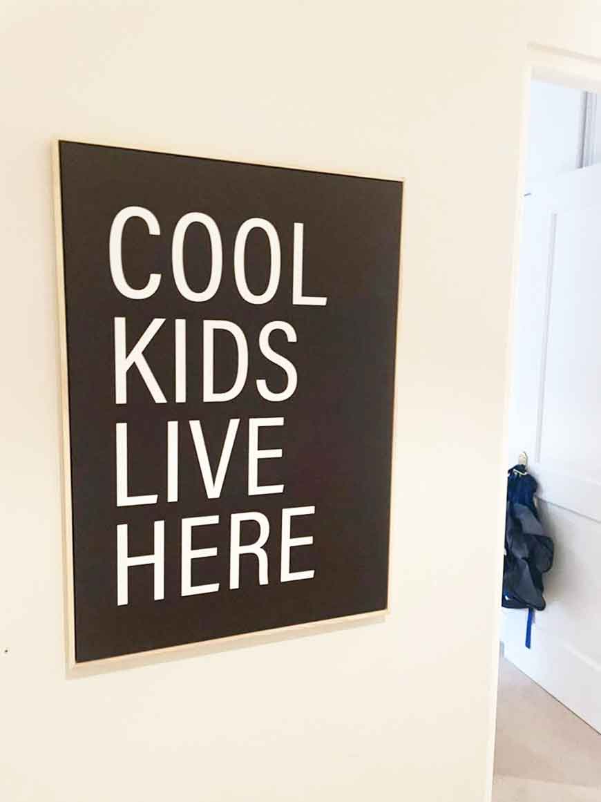 Cool kids live here - black kids print