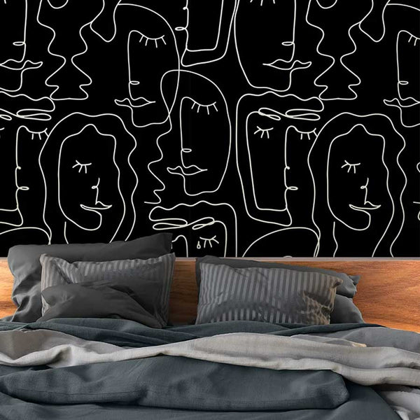 Squiggle face wallpaper