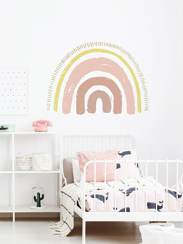 Boho rainbow decal