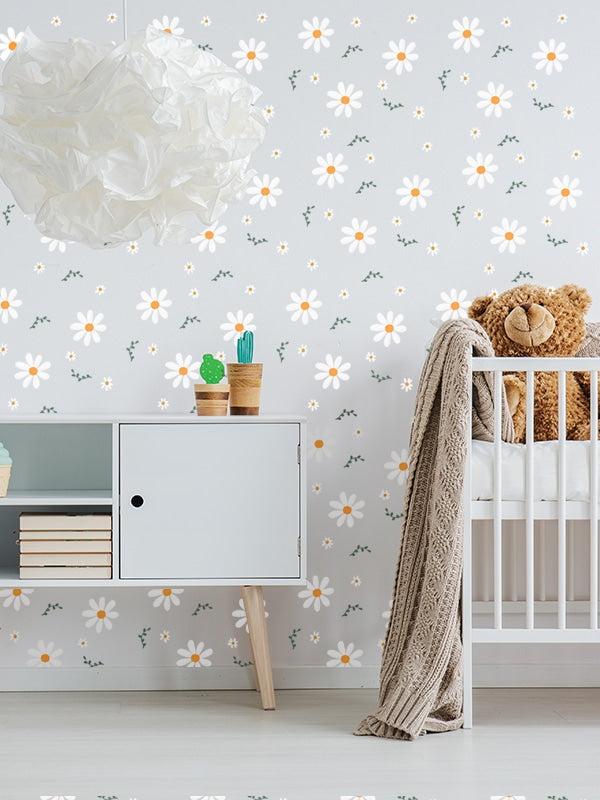 Daisy wall pattern stickers