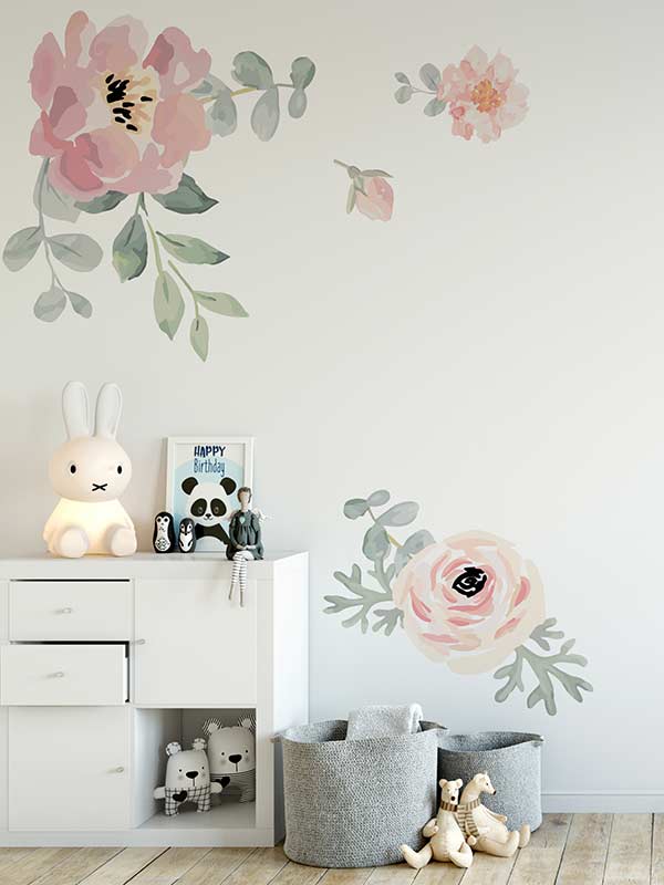 Peony wall pattern (No.1)