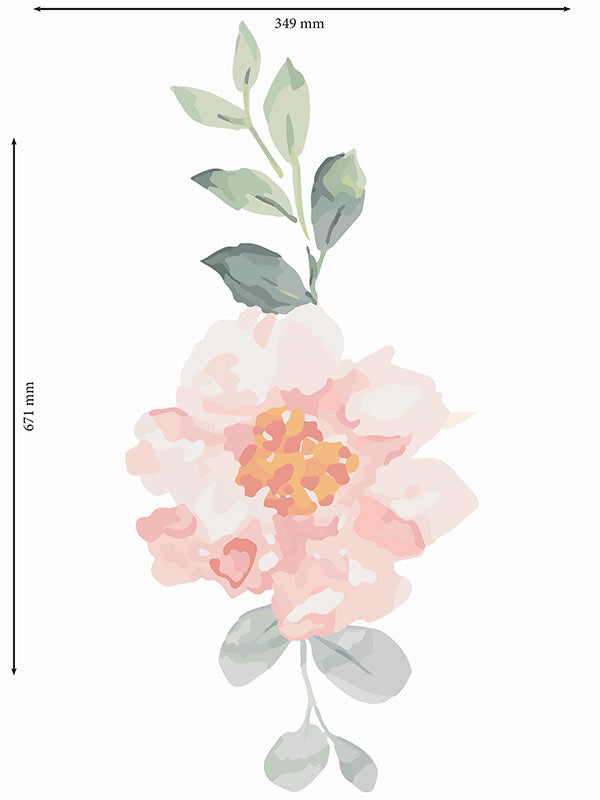 Peony wall pattern (No.1)