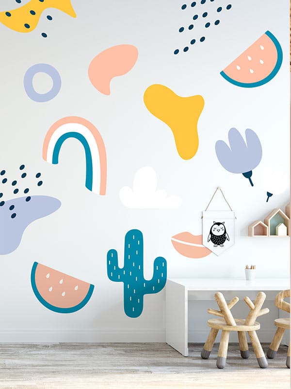 Funky shapes decal