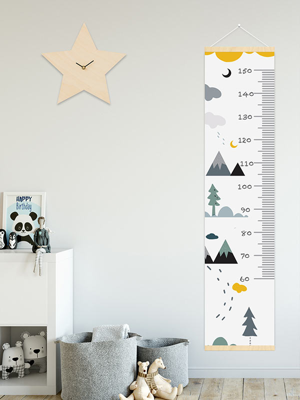 Mountain height chart