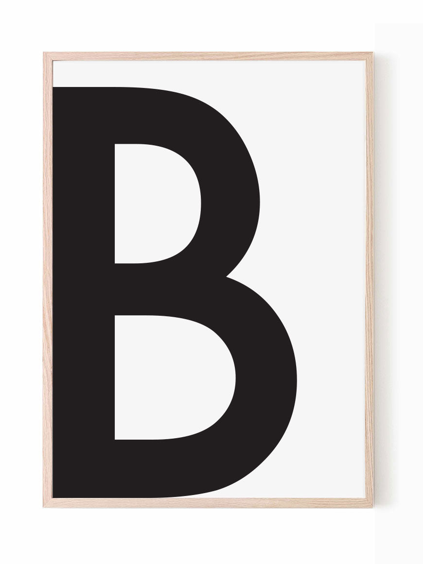 Bold letter modern kids print