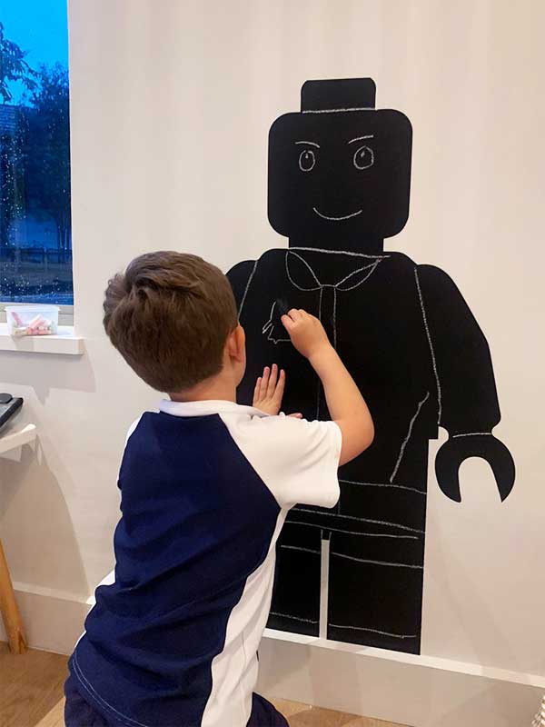 Lego Man chalkboard vinyl