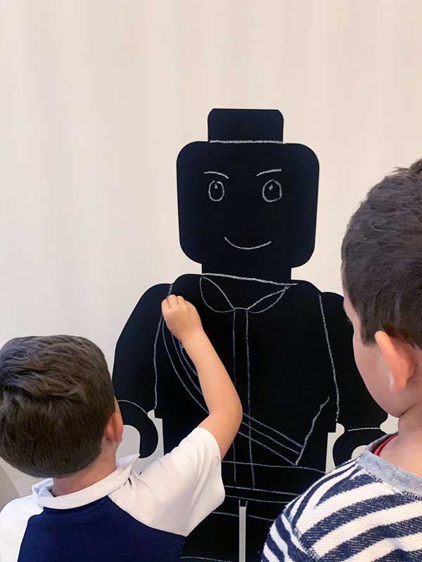 Lego Man chalkboard vinyl