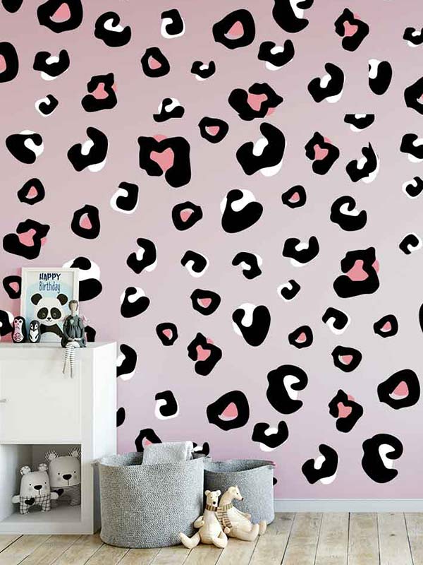 Leopard print wall vinyls