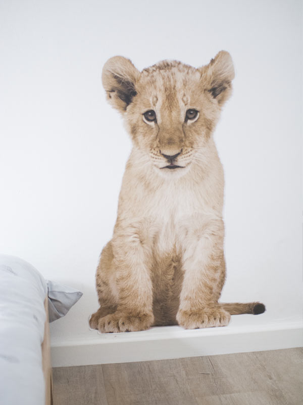 Lion cub wall vinyl