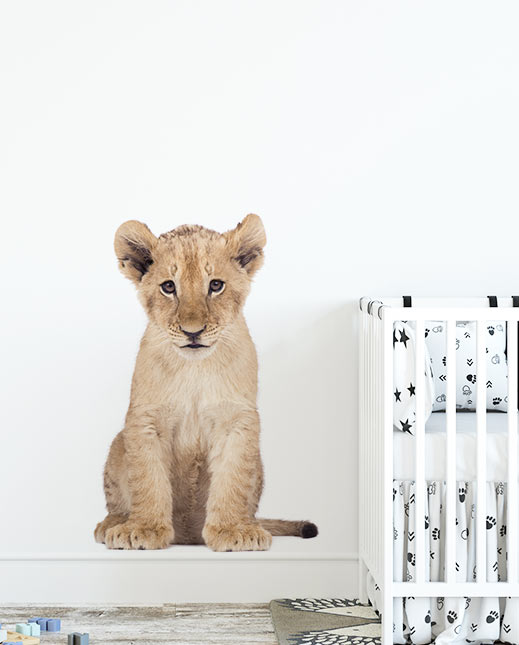 Lion cub wall vinyl