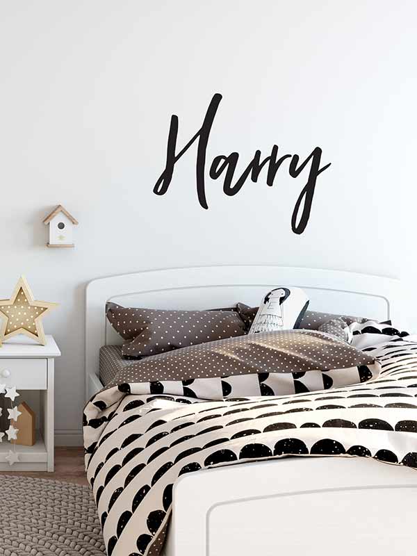 Name wall decal