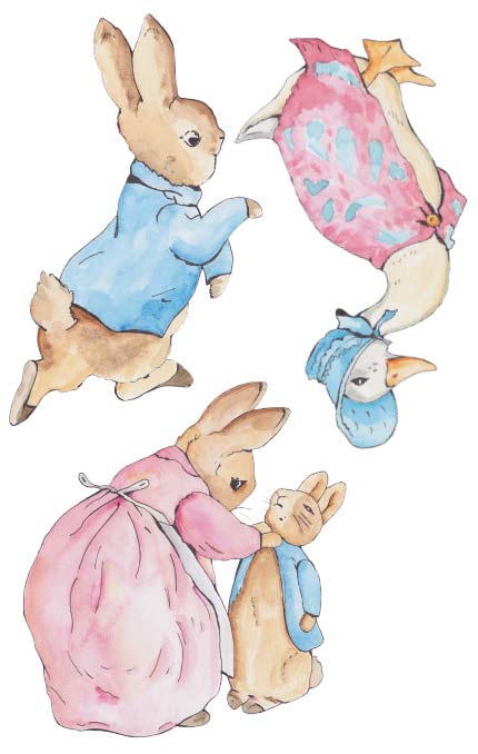 Peter Rabbit and friends (x3 large)