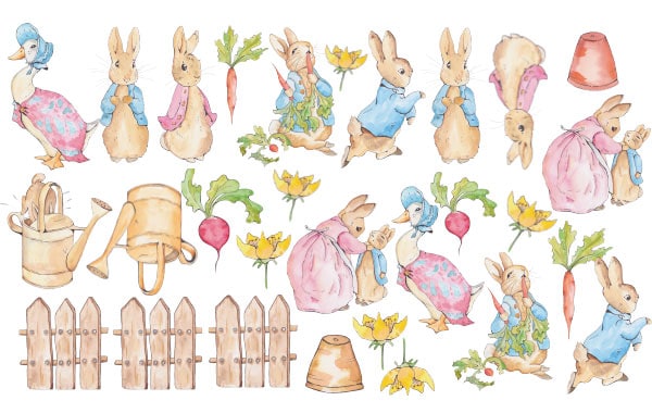 Peter Rabbit and friends